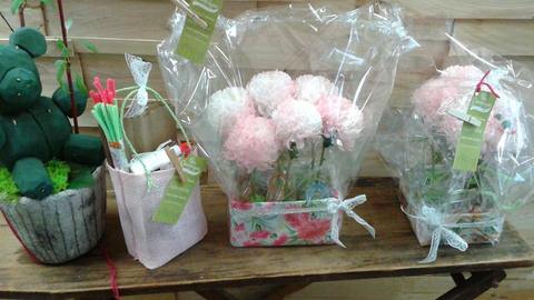 Floral Teddy Bear, Made With Love