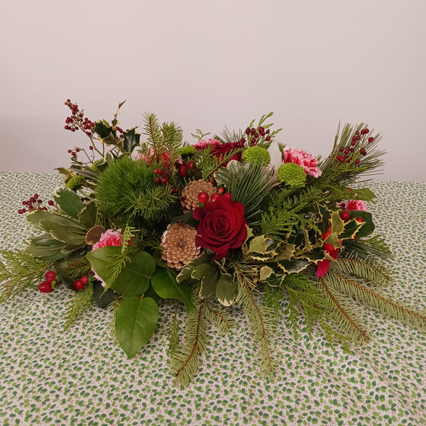 Long and Low Traditional Centerpiece