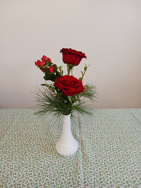 Christmas Bud Vase