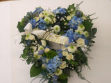 Large Open Heart Floral Wreath