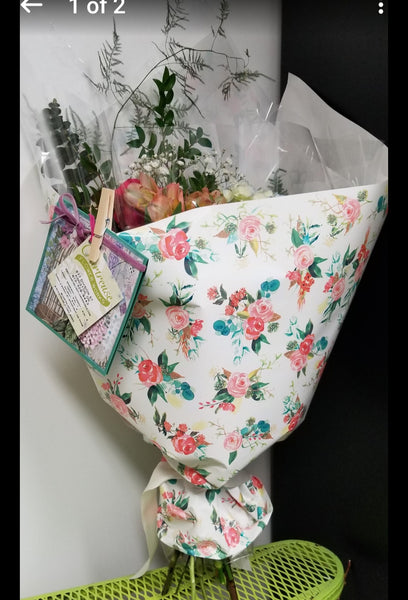 Feminine Palette Handtied Bouquet.