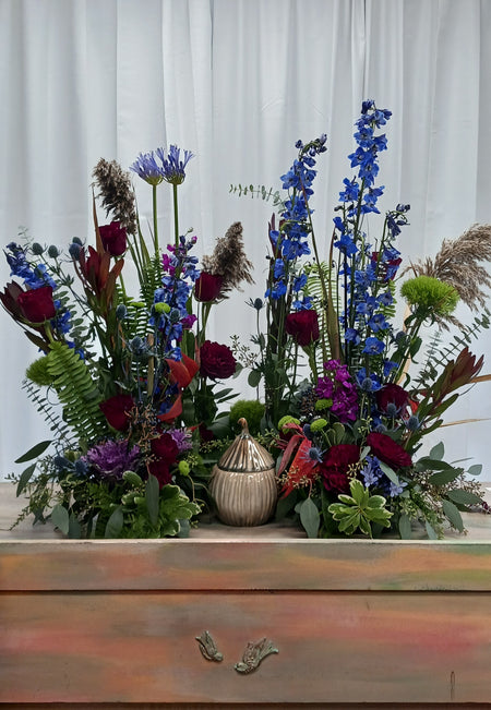 Warm Colour Palette Handtied Bouquet