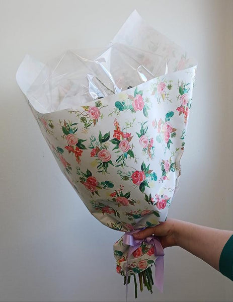 Large Warm Palette Valentine's Hand Tied Bouquet