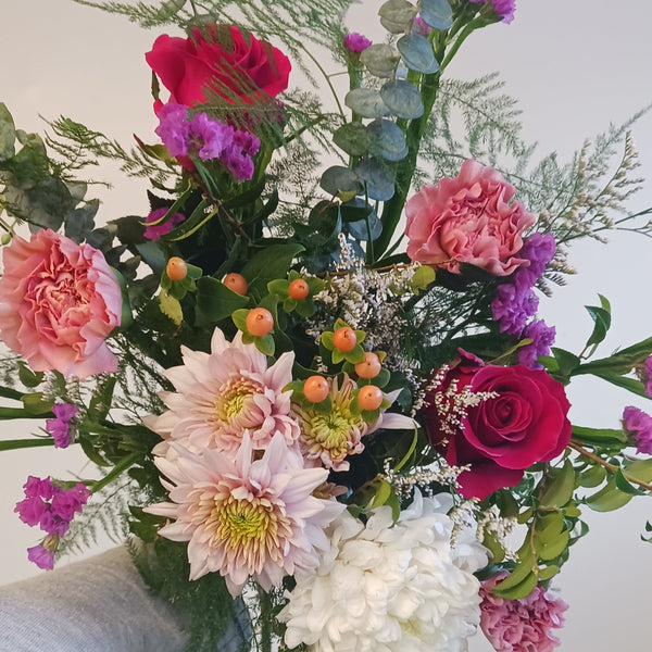 Small Feminine Mother's Day Hand Tied Bouquet