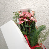 Candy Cane Carnation Gift Box