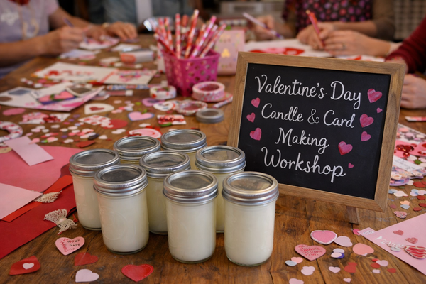 Valentine's Day Candle and Card Workshop