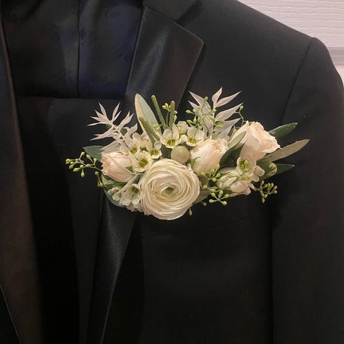 Floral Pocket Square for Prom