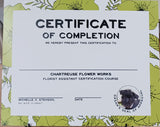 Florist Assistant Certification Weekend Course For Adults