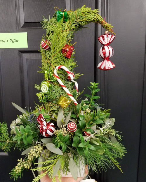 Grinch Tree Style Arrangement, Not an actual tree