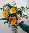 Large yellow and orange Valentine's Day Hand Tied Bouquet